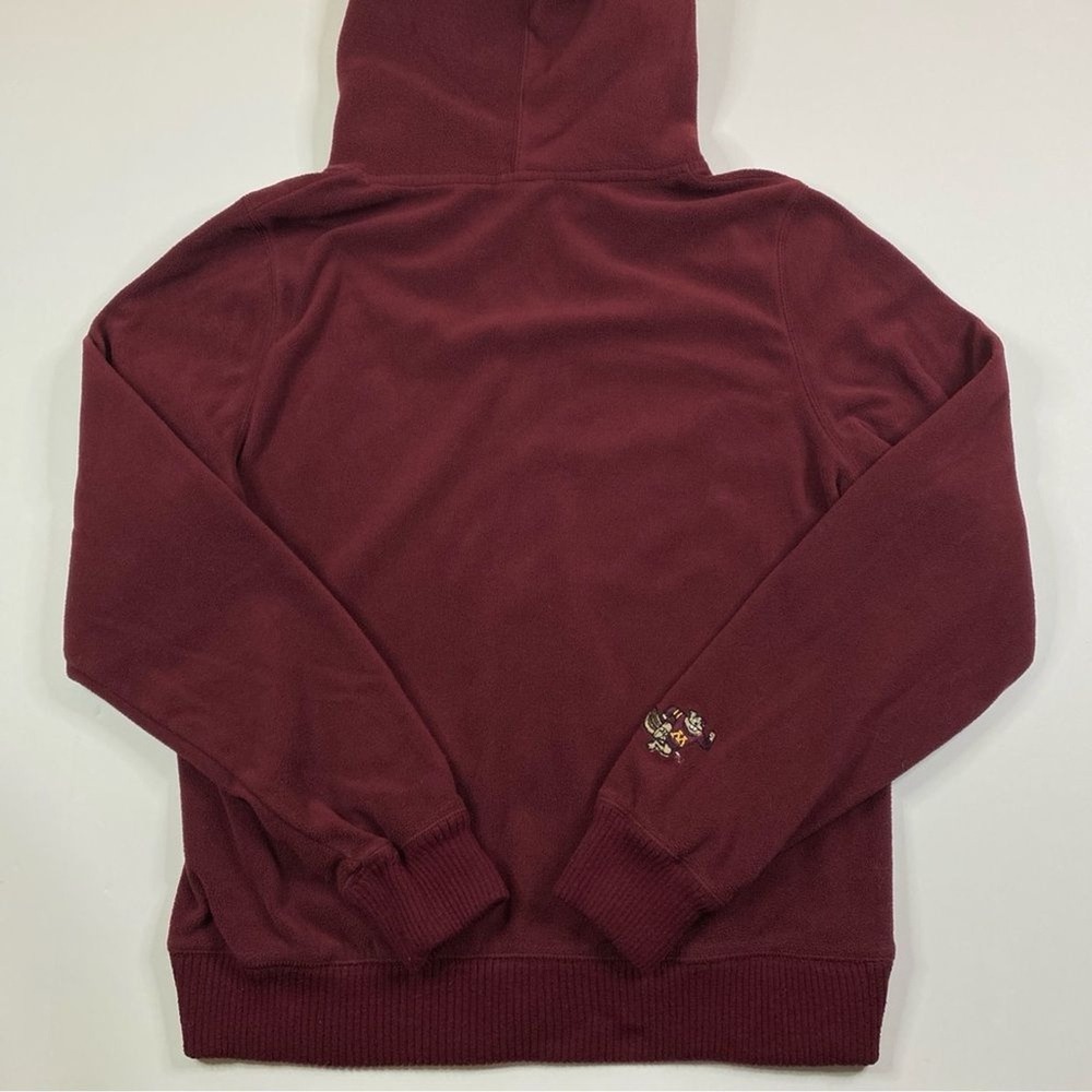 University of Minnesota Fleece Sweatshirt Womens L Full Zip Hoodie Embroidered - Picture 3 of 8